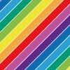 レインボーに輝く虹色の斜線ストライプパターン