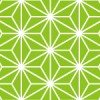 緑色の麻の葉柄パターン