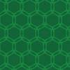 亀の甲羅のような緑色ベースの六角形パターン