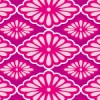 ピンクと紫ベースの女性的な菊菱パターン