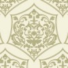 薄いゴールドのダマスク柄パターン
