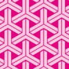 ピンクで構成された可愛らしい組亀甲柄パターン