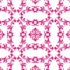 ピンク色の欧風壁紙パターン