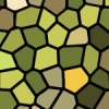 緑色基調のステンドグラス柄パターン