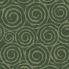 渋い緑色の渦巻き柄パターン
