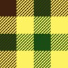 茶・黄・緑のガンクラブチェックパターン
