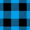 青と黒のシェパードチェック柄パターン