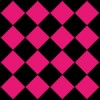 黒とピンクのハーリキンチェック柄パターン