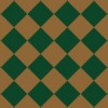 茶色と緑色の渋いハーリキンチェック柄パターン