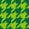 緑色のハウンドトゥース（千鳥格子）柄パターン