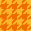 オレンジ色のハウンドトゥース(千鳥格子)柄パターン