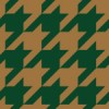 茶色と緑色のハウンドトゥース（千鳥格子）柄パターン