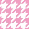 白とピンクのハウンドトゥース（千鳥格子）柄パターン