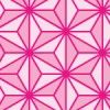 ピンク色の麻の葉柄パターン