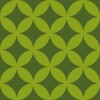 緑色の七宝柄パターン