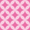 ピンク色の七宝柄パターン