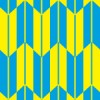 水色と黄色の矢絣柄パターン