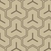 ベージュカラーの毘沙門亀甲柄パターン