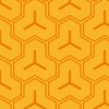 オレンジ色の毘沙門亀甲柄パターン