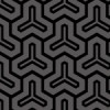 黒色の毘沙門亀甲柄パターン