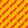 20％OFFの割引キャンペーン用背景パターン