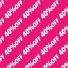40％OFFの割引キャンペーン用テクスチャーパターン