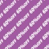 60％OFFの割引キャンペーン用テクスチャーパターン