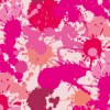 様々なピンク系のインクが飛び散るパターン