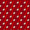 赤配色のアラン模様パターン