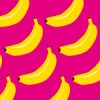 ポップなバナナのイラストパターン