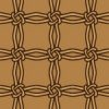 茶色の紐が結ばれながら交差するパターン
