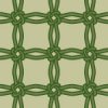 緑色の飾り結びが交差するパターン