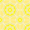 黄色の蜘蛛の巣のような幾何学模様パターン
