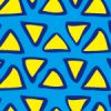 黄色のラフな三角形が並ぶパターン