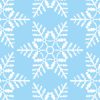 青白い雪の結晶の幾何学パターン