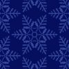 紺色の雪の結晶イラスト幾何学パターン