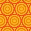 オレンジ色のサークルが並ぶパターン