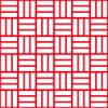 赤と白の網代文様 和柄パターン