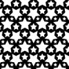 白黒のスターが並ぶパターン
