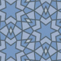 青いアラベスク柄パターン