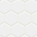 真っ白な六角形のタイルが並ぶパターン