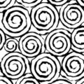 白黒の不気味な渦のパターン