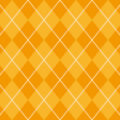 オレンジ色のアーガイルチェック柄パターン
