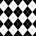 白黒のアーガイルチェックパターン