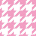 白とピンクのハウンドトゥース（千鳥格子）柄パターン
