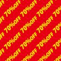 70％OFFの割引キャンペーン用テクスチャーパターン