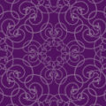 蔦が絡みあったような紫色のアラベスク柄パターン