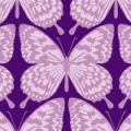 紫色の蝶のイラストが並ぶパターン