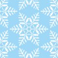 青白い雪の結晶の幾何学パターン