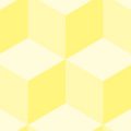 黄色い立方体に見えるパターン